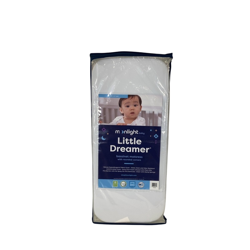 Moonlight Slumber Little Dreamer Bassinet Mattress with Rounded Corners