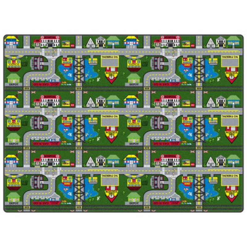 Places-To-Go Play Rug, 6′ x 9′