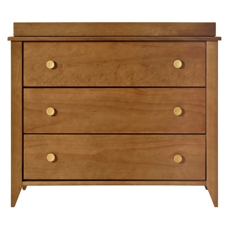 Sprout 3-Drawer Changer Dresser – Chestnut/Natural