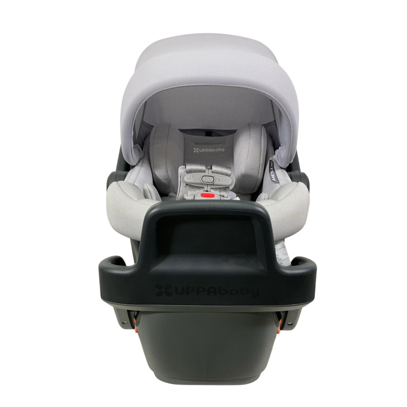 UPPAbaby MESA MAX Infant Car Seat and Base, 2023, Anthony (White+Grey Chenille)