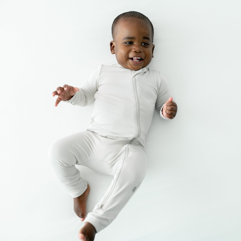 Zippered Romper in Oat