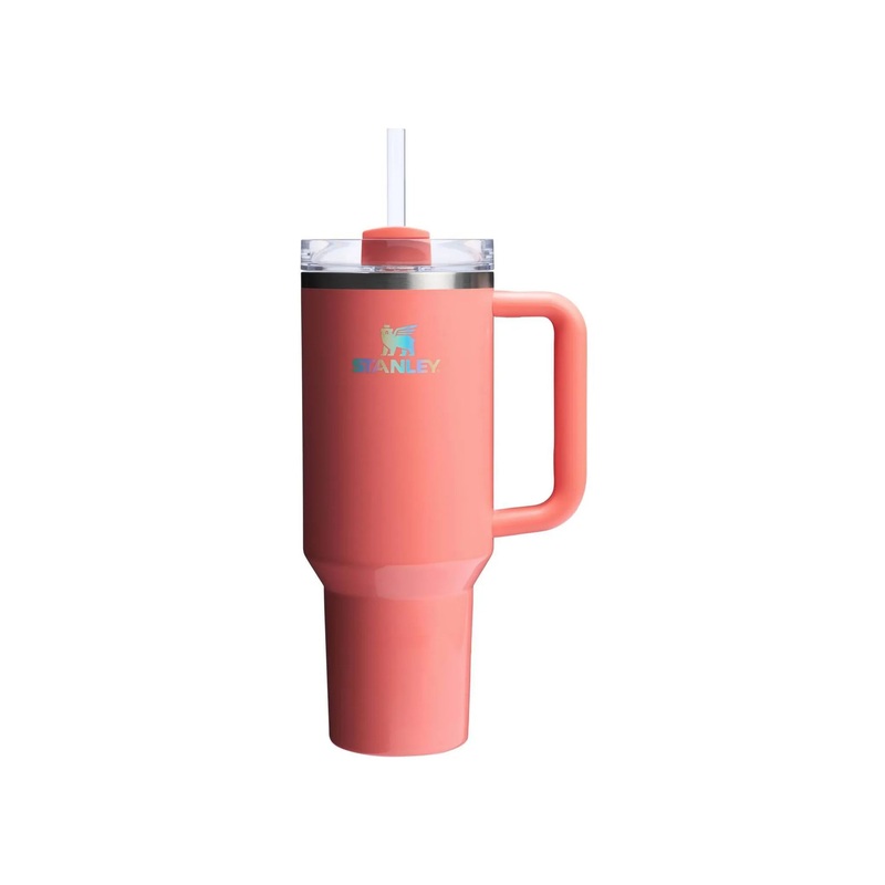 40 oz Stainless Steel H2.0 Flowstate Quencher Tumbler Pucker Peach (See Description)
