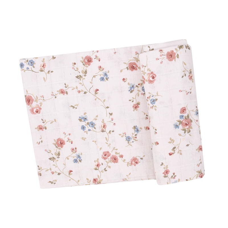 ADR Muslin Swaddle Blanket Climbing Roses