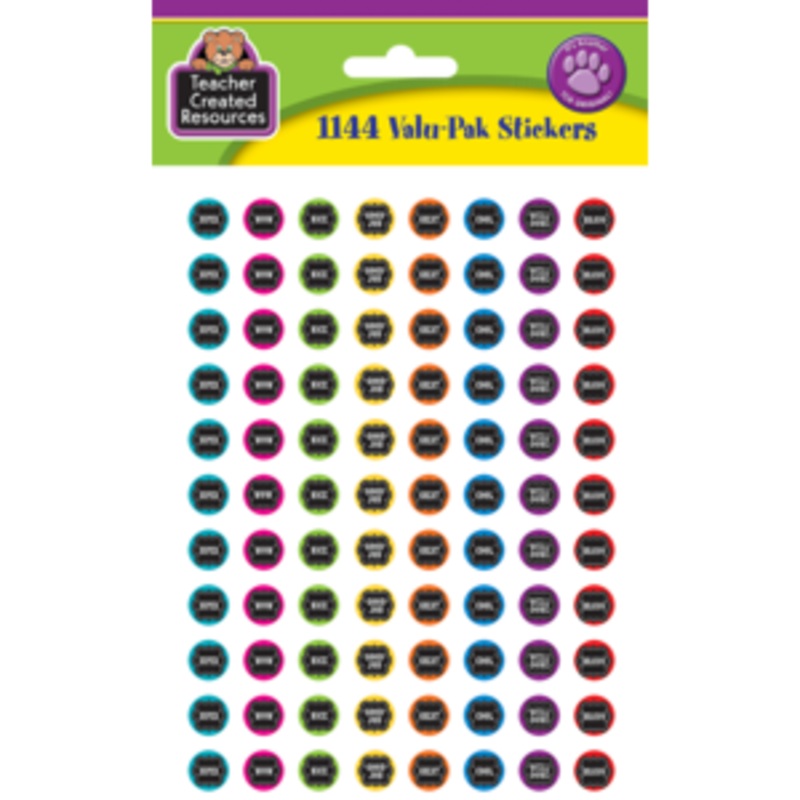 Chalkboard Brights Mini Stickers Valu-Pak