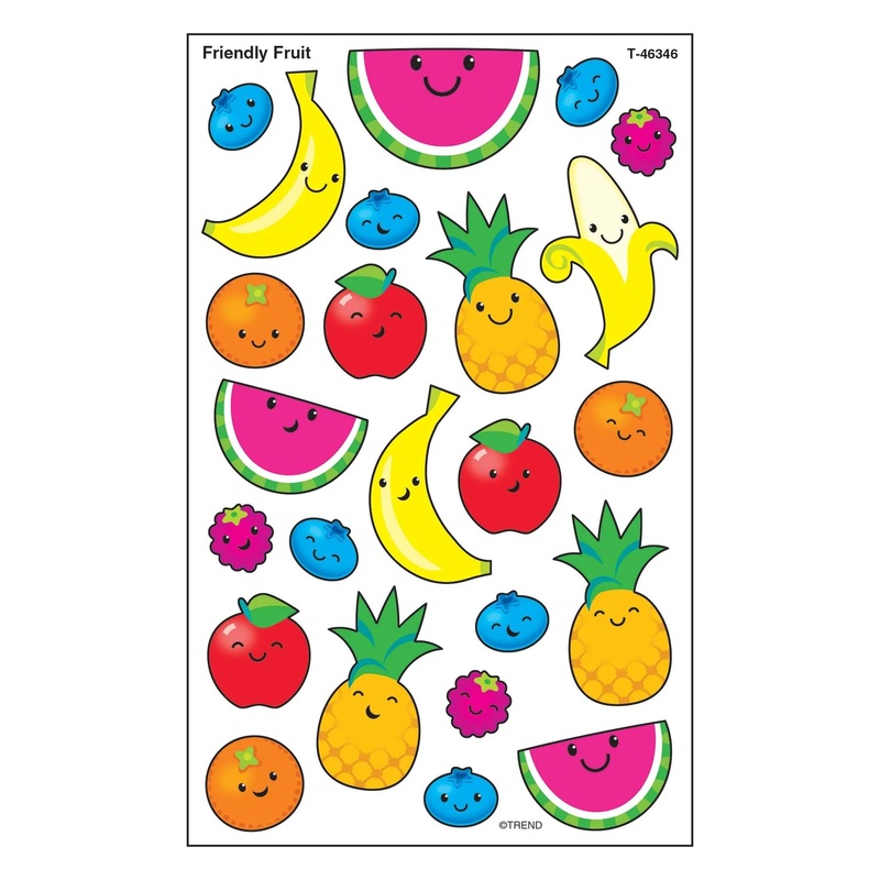 Friendly Fruit superShapes Stickers  Large