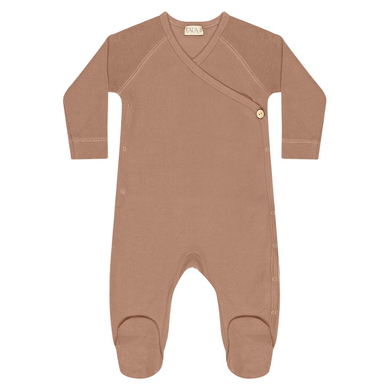 Kimono Footie with Snap Button- Castagna