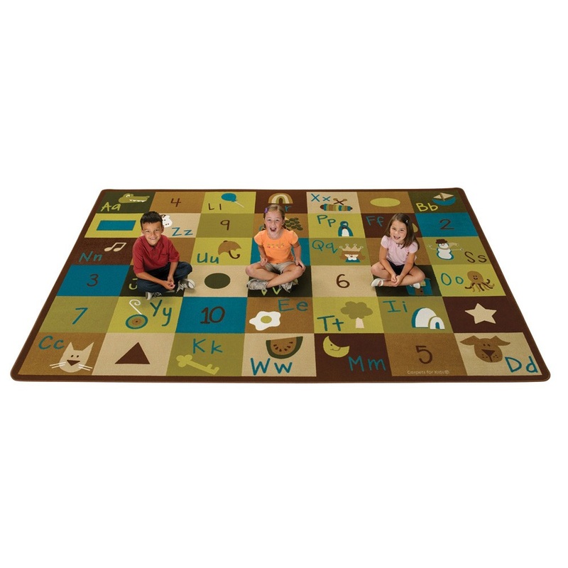 Nature’s Colors Learning Blocks Rug (5’10” x 8′ 4″ Rectangle)