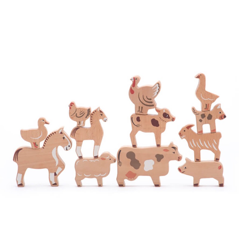 The Farm Wooden Animal Set