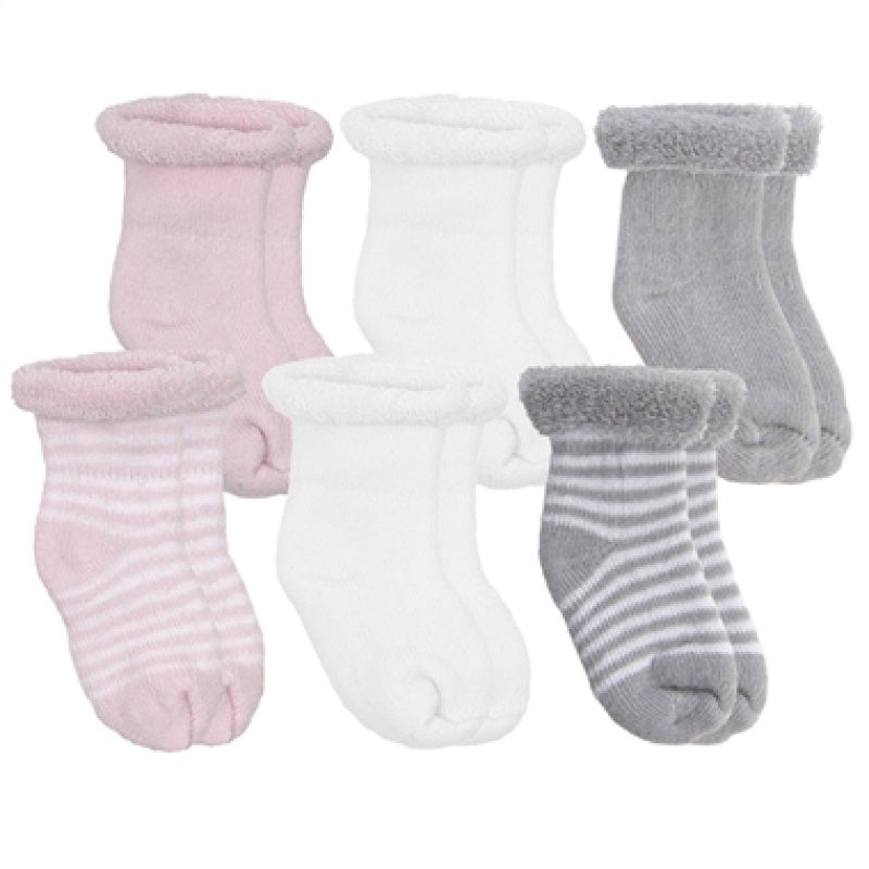 Terry Newborn Socks – 6 pack
