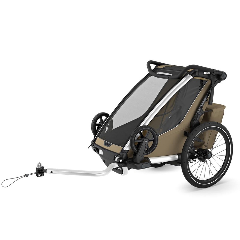 Thule Chariot Cross 2 Single Multisport Bike Trailer + Stroller – Faded Khaki