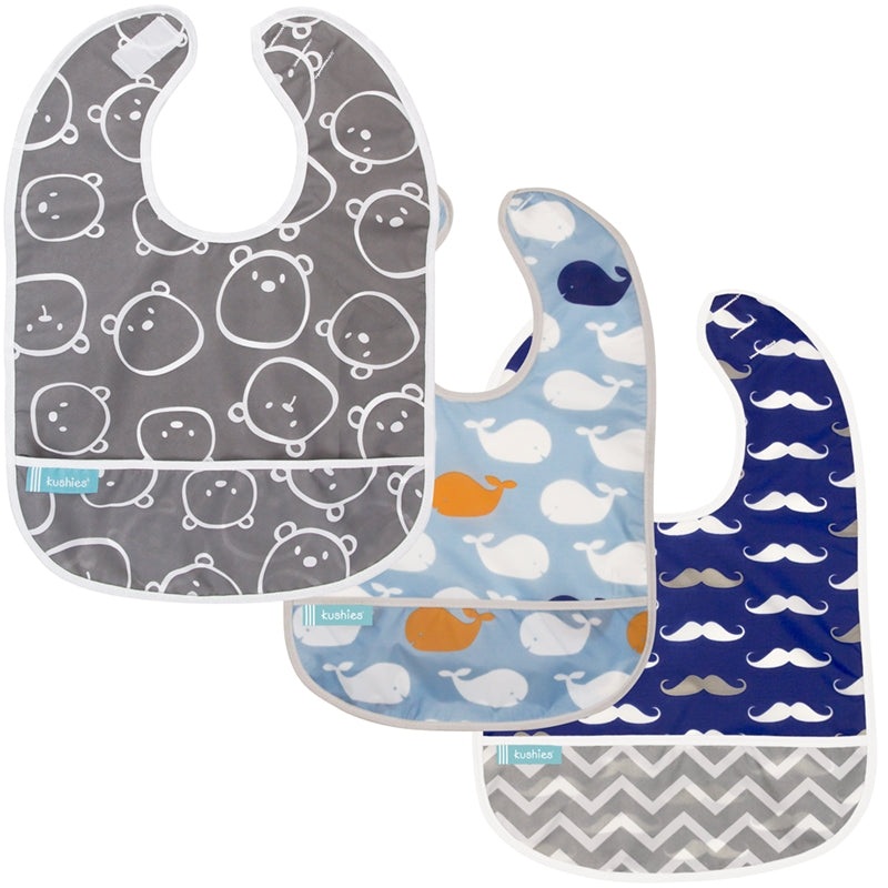 Waterproof Clean Bibs – 3 Pack
