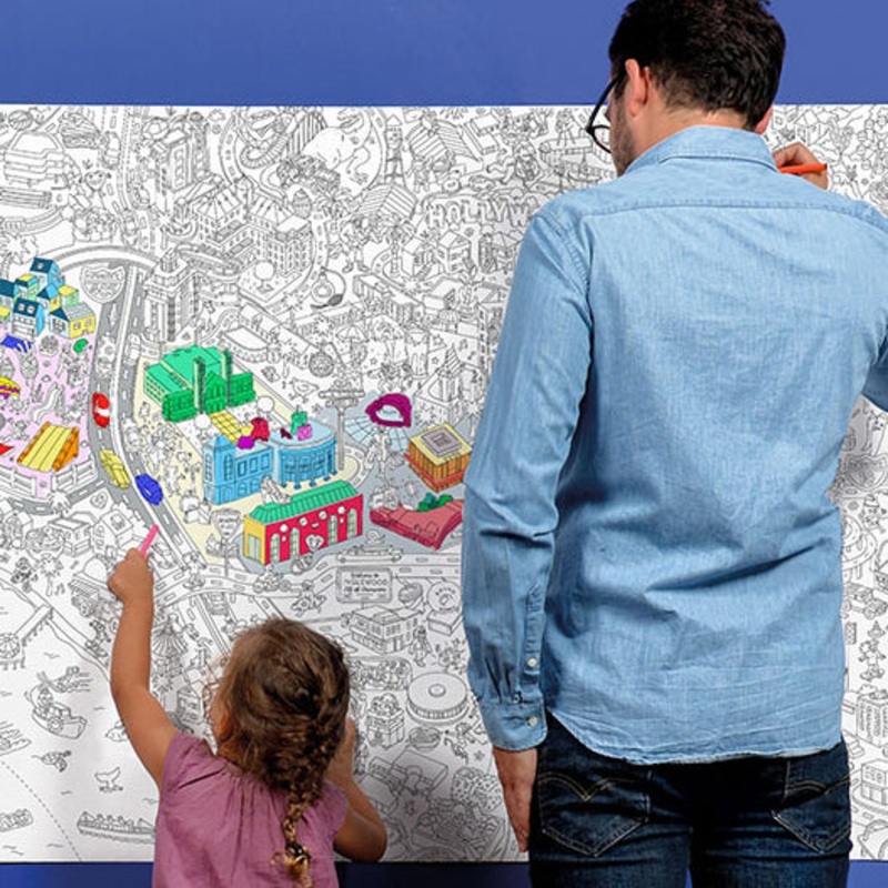 XXL Colouring Poster – Los Angeles