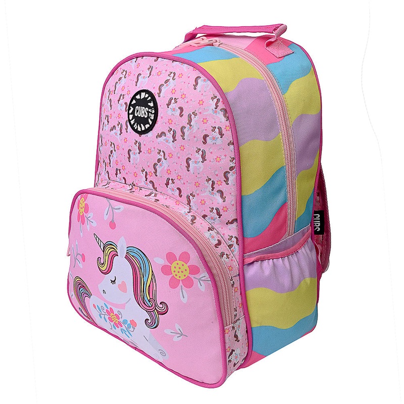 Cubs Flowers & Unicorns Preschool Backpack – 16 Inches