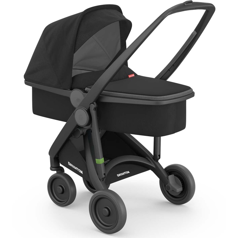Greentom Carrycot Stroller – Black/Black