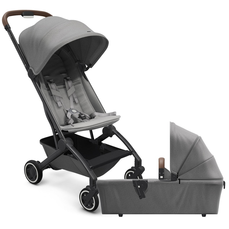 Joolz Aer Lightweight Compact Stroller + Bassinet Bundle – Delightful Grey