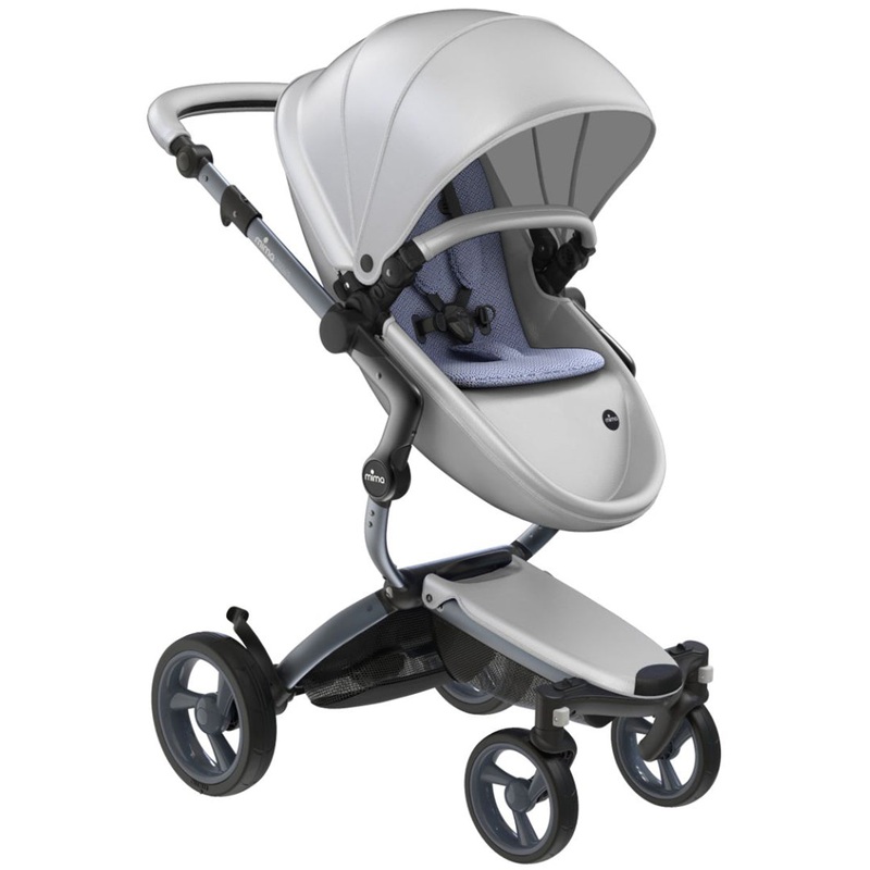 Mima Xari 4G Complete Stroller Bundle – Graphite Grey / Argento / Pixel Blue