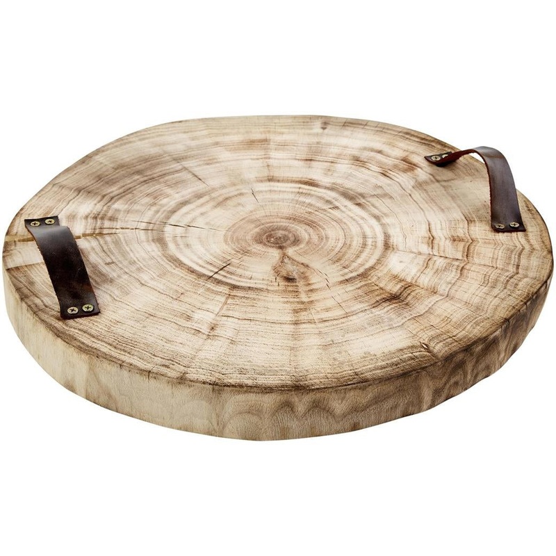 Mud Pie Wood Slice Tray