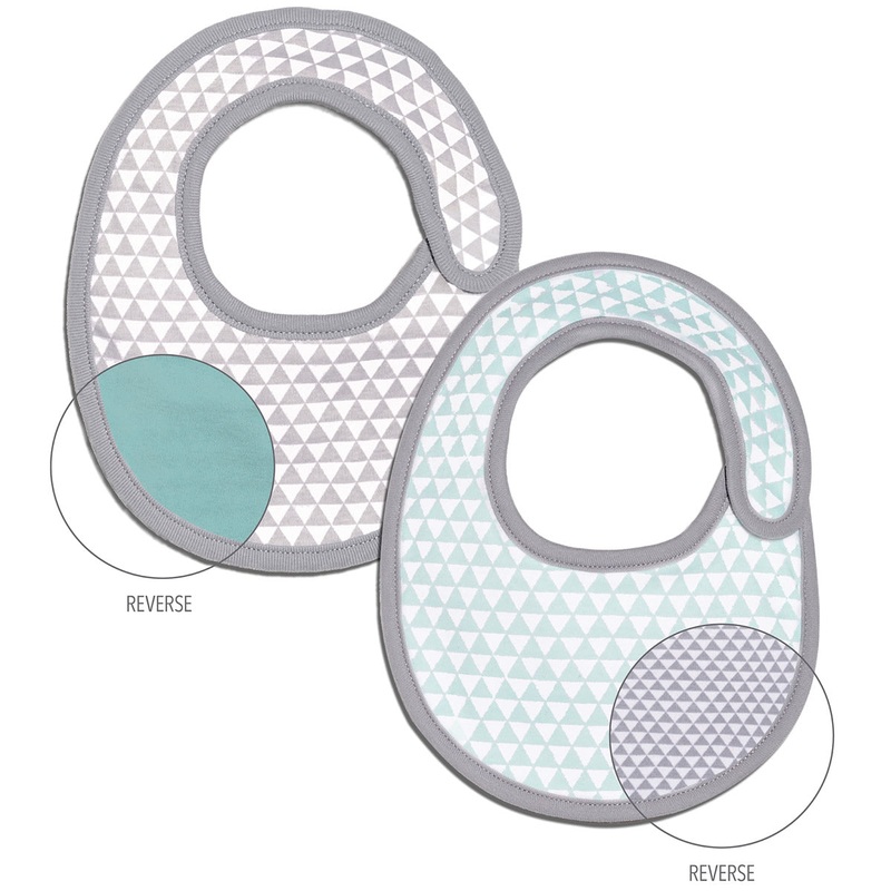 Skip Hop Petite Triangles Bib Set – Blue