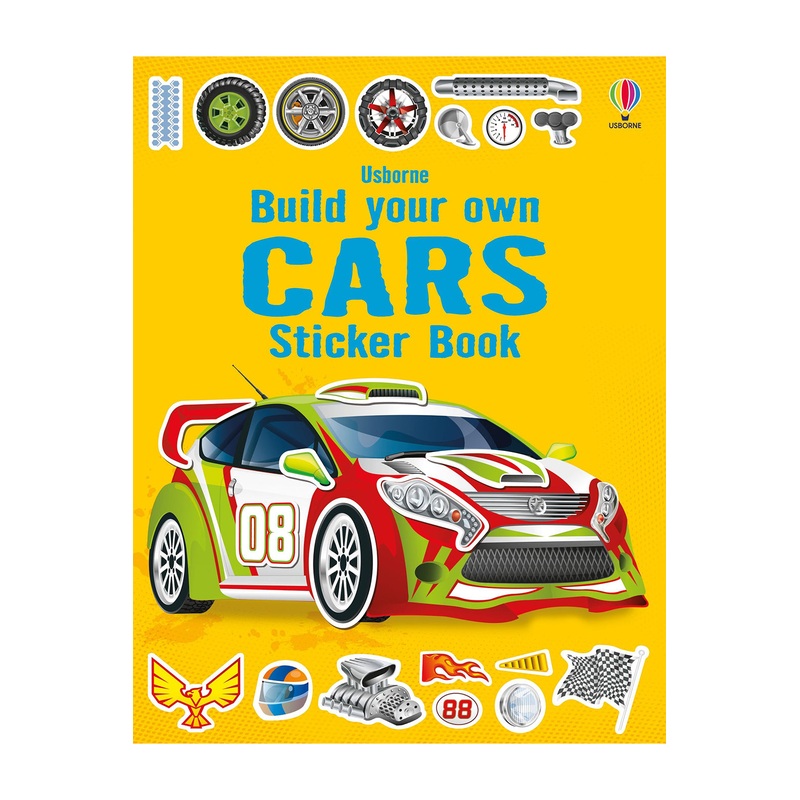 Usborne Build Your Own Cars Sticker Book