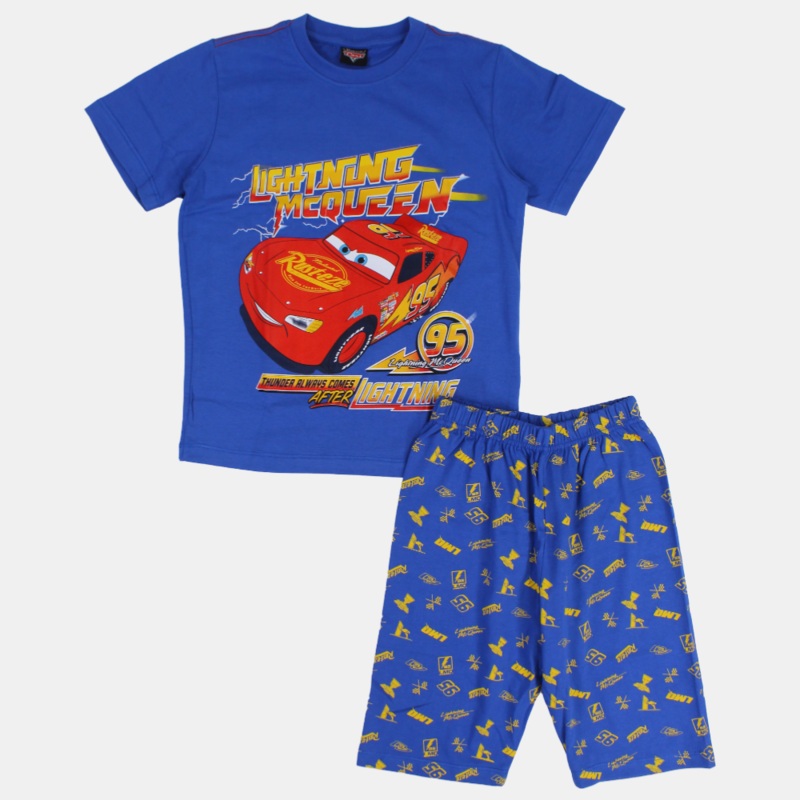 Boys Cotton Pajama Set – Cars Print