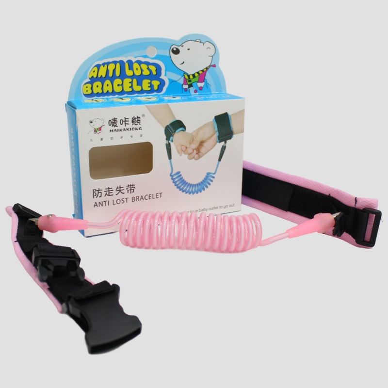 Child Safety Harness Wrist Belt  1.5m Anti-Lost Bracelet (Pink)
