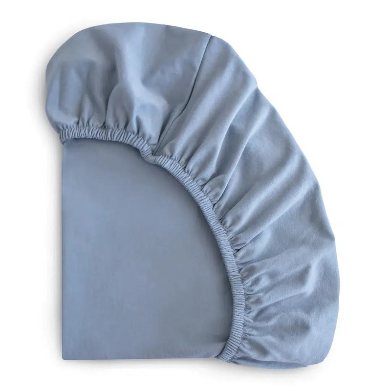Mushie – Stretchy Crib Sheet – Tradewinds