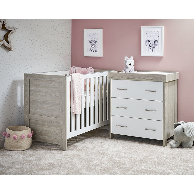 Obaby Nika Mini 2 Piece Room Set – GREY WASH & WHITE