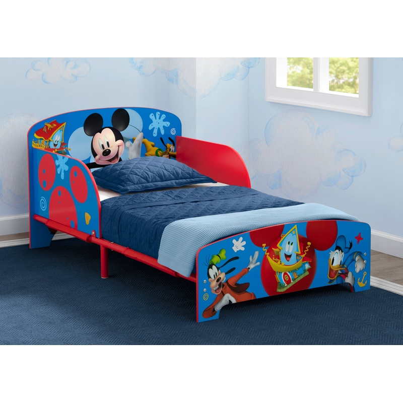 Mickey Mouse Wood & Metal Toddler Bed