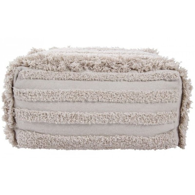 Lorena Canals Air Pouffe – Natural (1’9″ x 1’9″ x 11″)