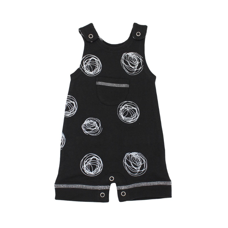 Organic Sleeveless Romper – Spheres