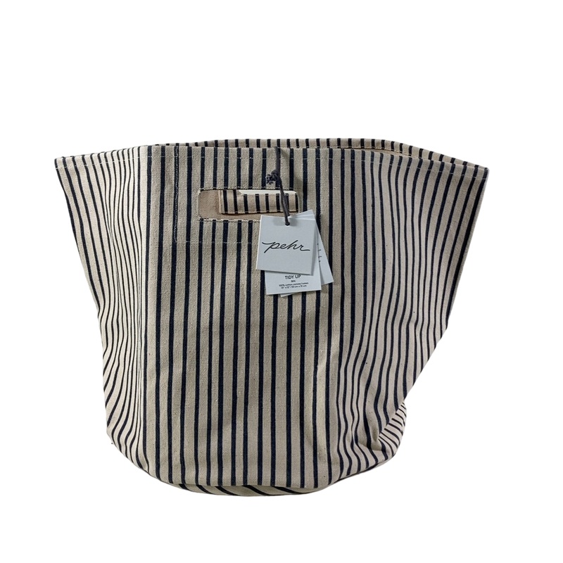 Petit Pehr Storage Bin, Stripes Away Ink Blue