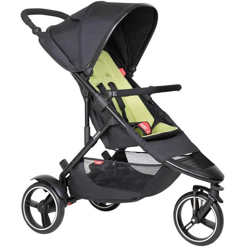 Phil & Teds Dot Stroller & Liner – Black/Apple