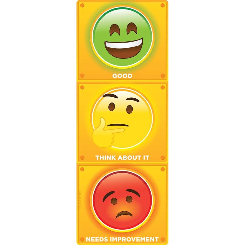 Smart Poly Clip Chart With Grommett 9″X24″, Stop Light Personal Behavior
