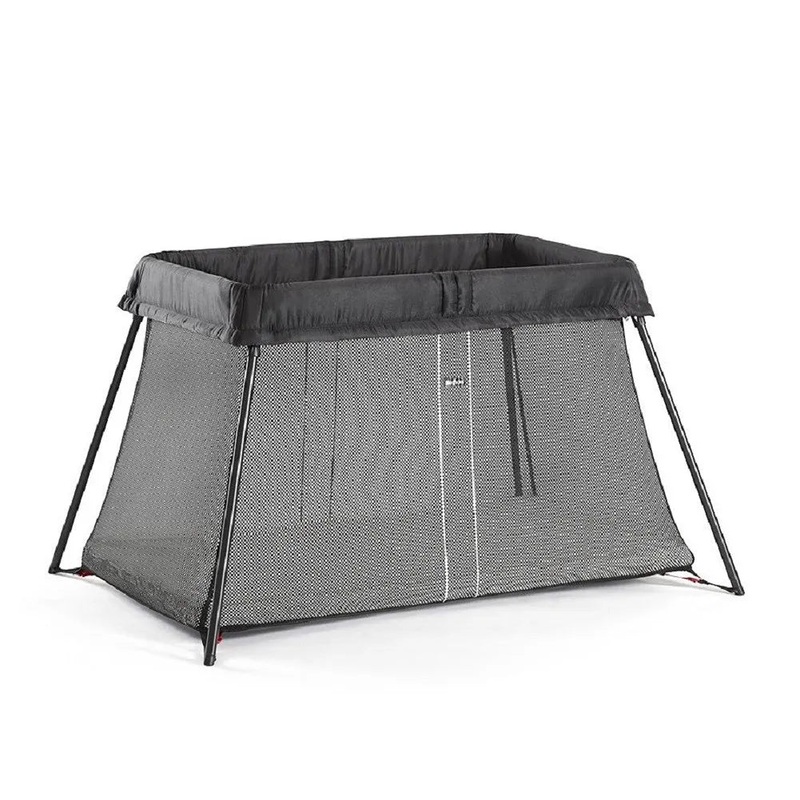 Travel Crib Light Bundle With Fitted Sheet – Black (See Description)