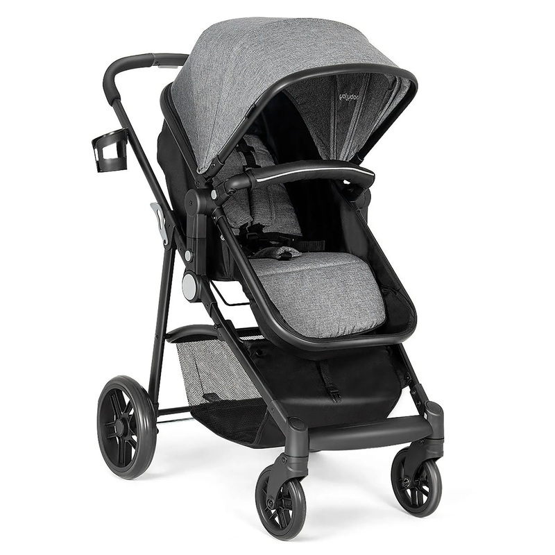 Babyjoy  2 In 1 Foldable Baby Stroller Kids Travel Newborn Infant Buggy PUS01hchair Gray