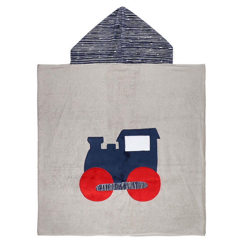 Big Towel Grey Train Navy