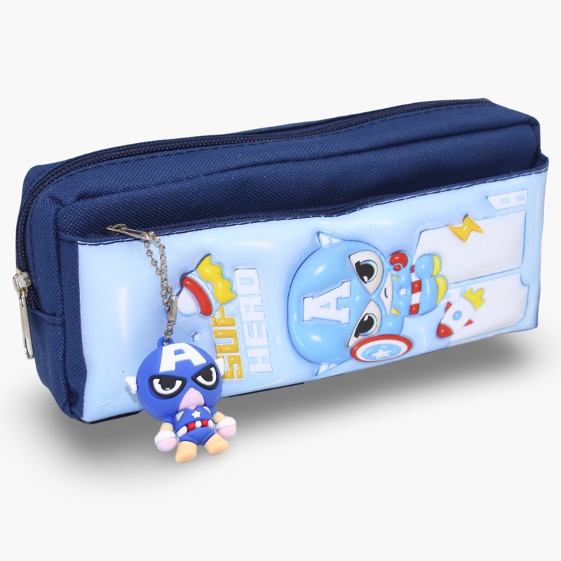 Captain America Pencil Case – Navy Blue