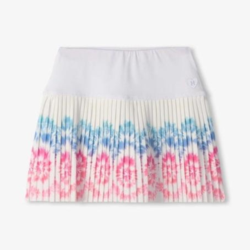 Hatley Sunburst Pleated Skort | White