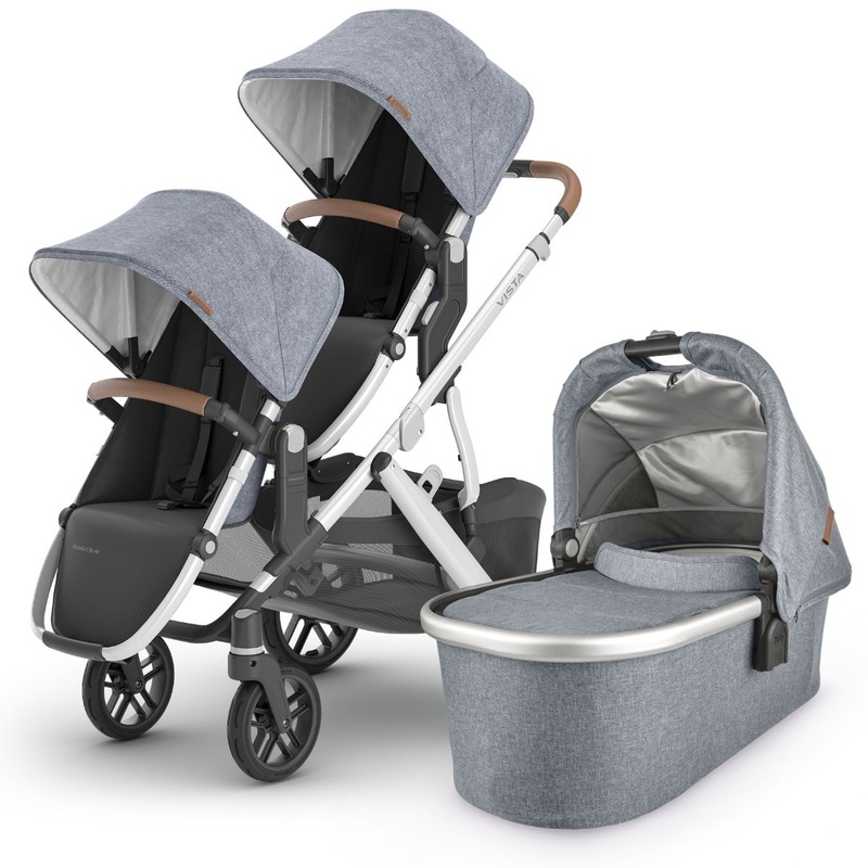 UPPAbaby VISTA V2 Double Stroller Bundle with Rumble Seat V2+ – Gregory