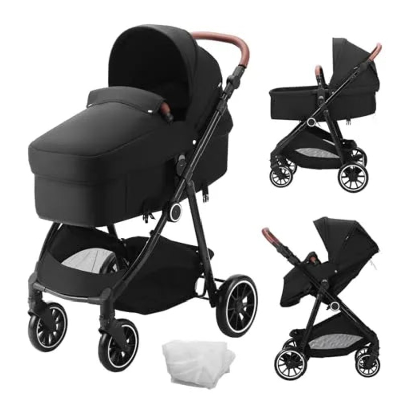 VEVOR Standard Baby Stroller, Black