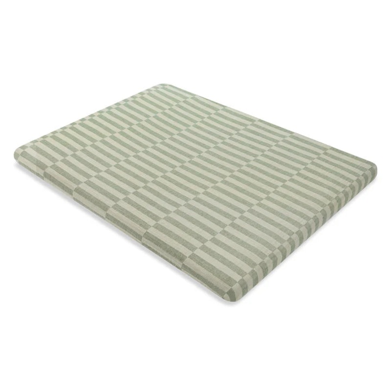 All-Stages Midi Crib Sheet- Moss Stripe