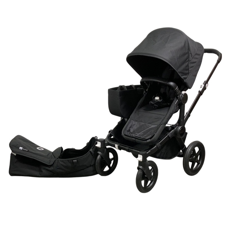 Bugaboo Donkey 5 Mono Stroller, 2023, Black, Midnight Black, Midnight Black