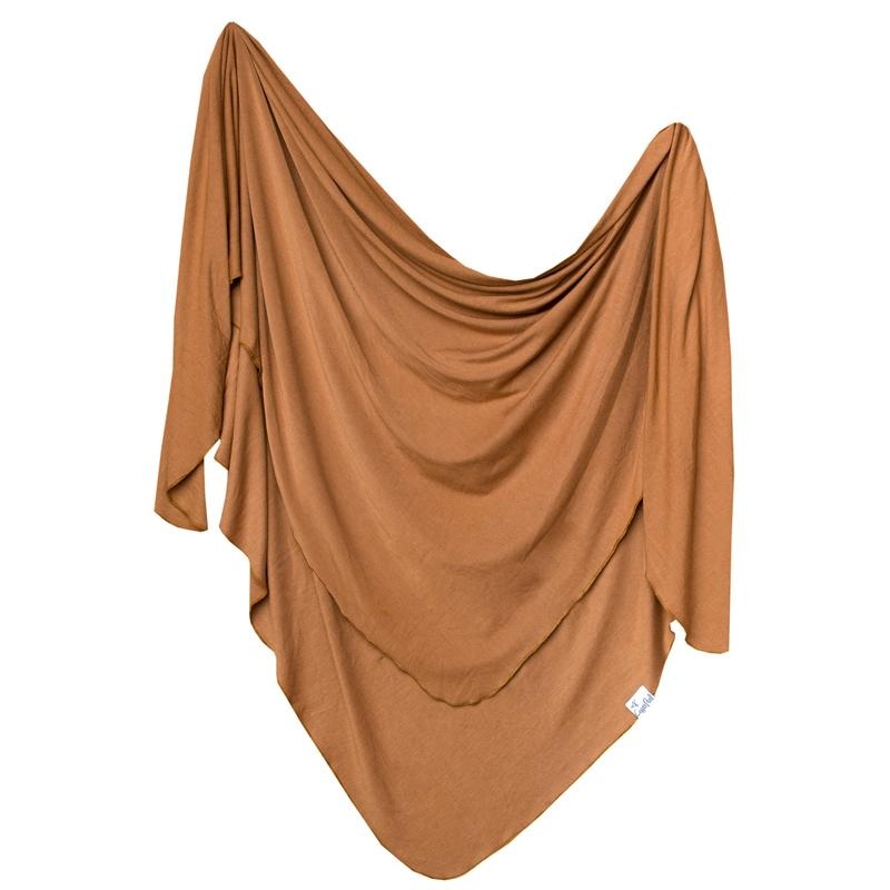 Knit Swaddle Blanket – Camel