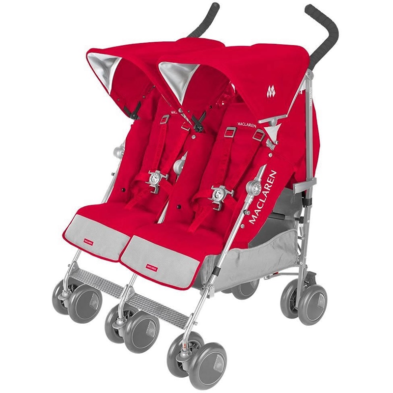 Maclaren Twin Techno Double Stroller – Cardinal