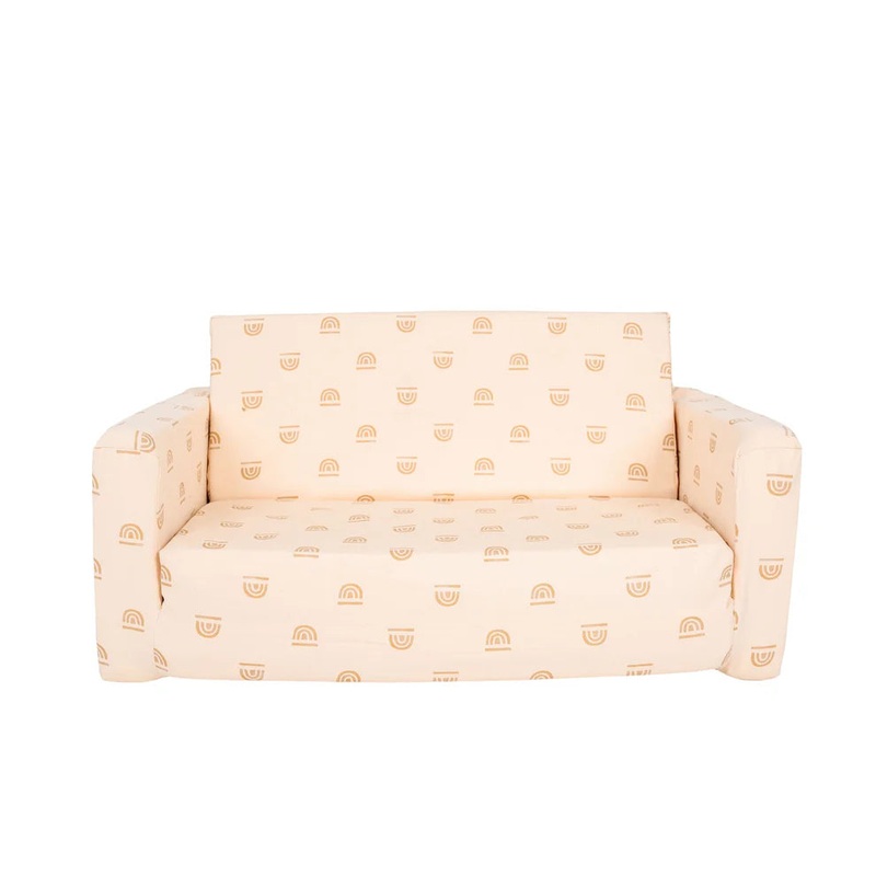 Toki Kids Play Couch, Rainbow Cream