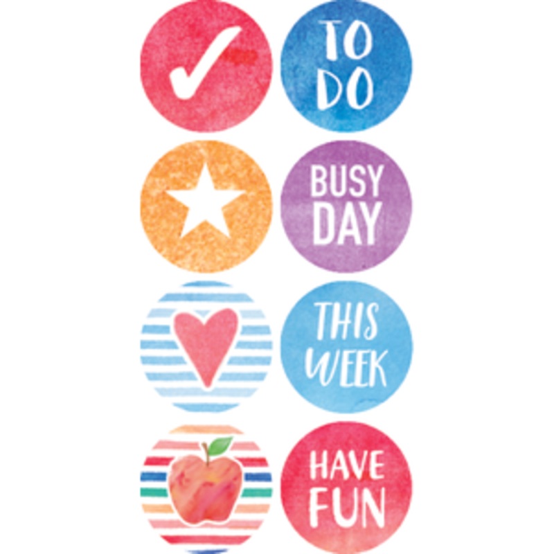 Watercolor Planner Mini Stickers