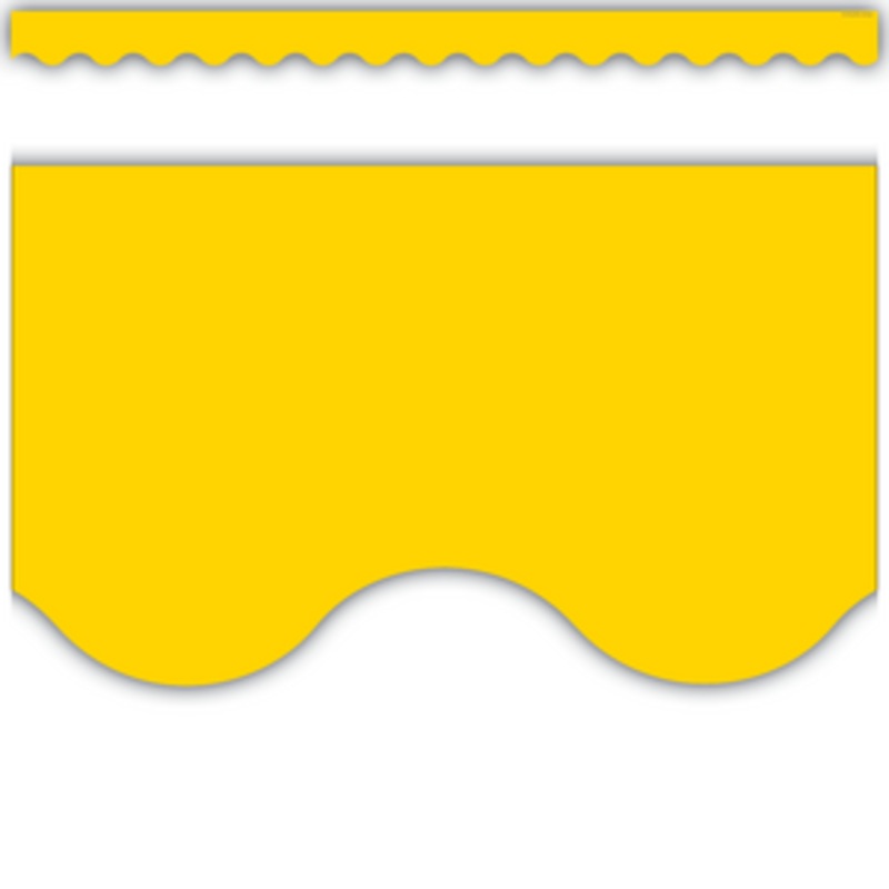 Yellow Gold Scalloped Border Trim