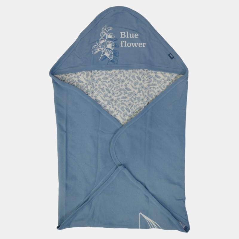 Blue Flower Baby Blanket