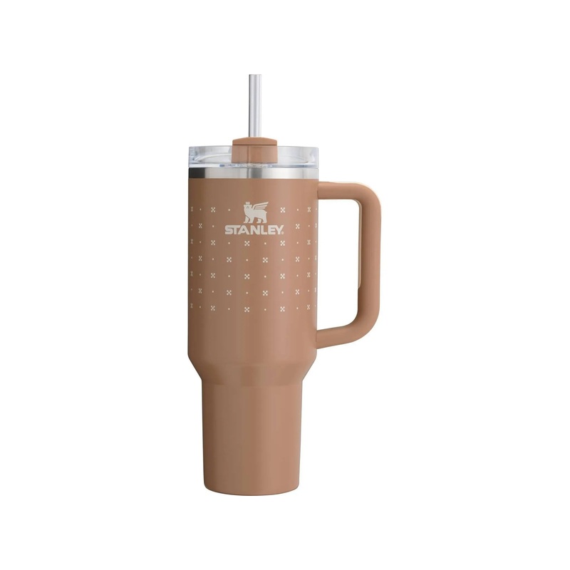 40 oz Stainless Steel H2.0 FlowState Quencher Tumbler- Deep Clay Orange