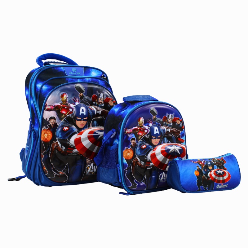Avengers School Set  Blue 16 Inches